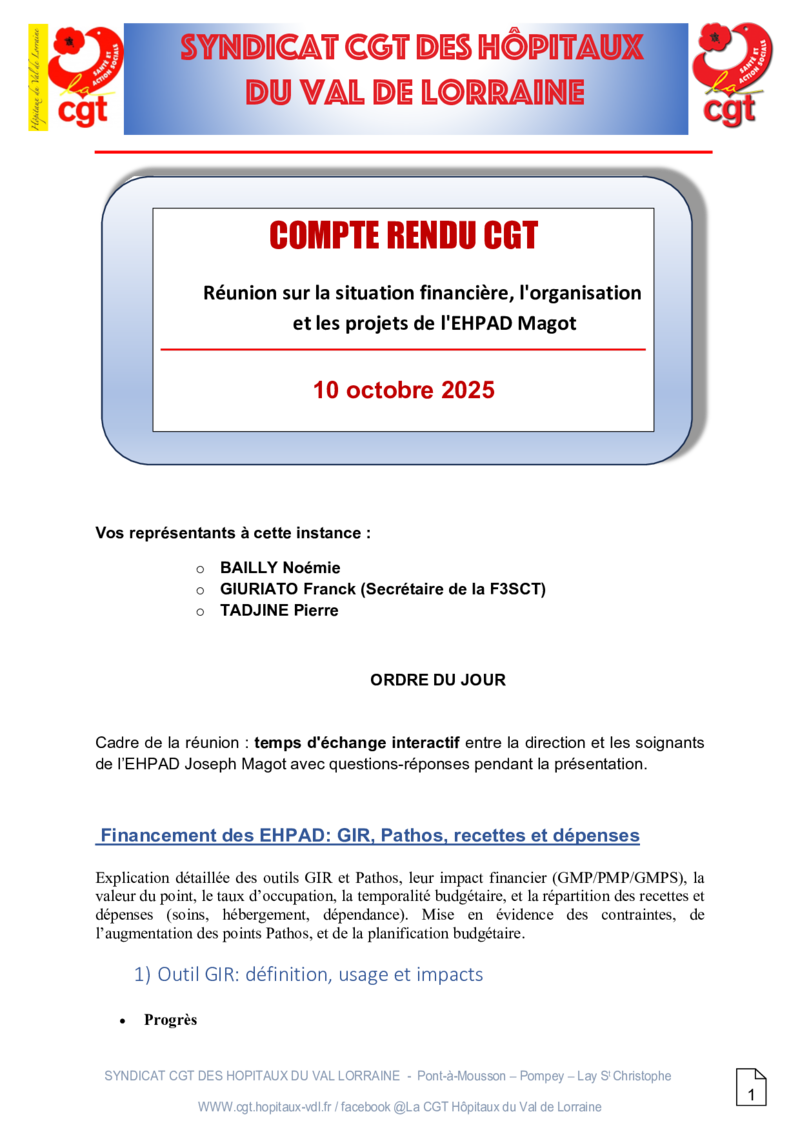 Réunion Magot - Octobre 2025